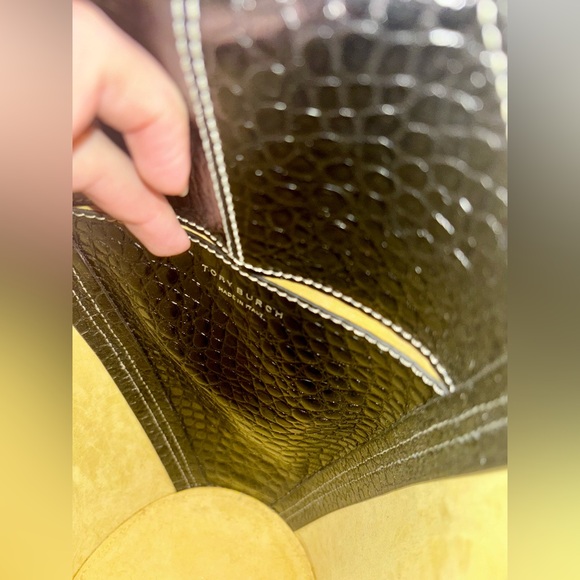 Tory Burch Embossed Bucket Bag - Picture 7 of 16